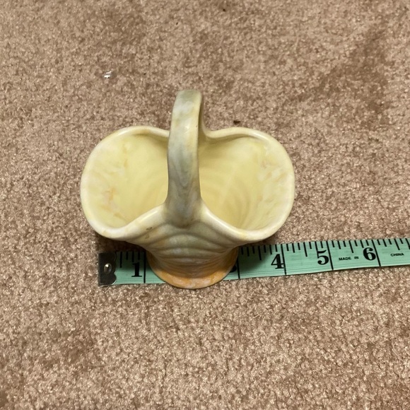 Vintage Art Deco Beswick Mottled Glaze Posy Basket Vase design 1930s - Picture 4 of 4